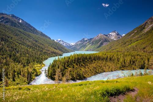 Beautiful landscape of highlands of Altai mountains