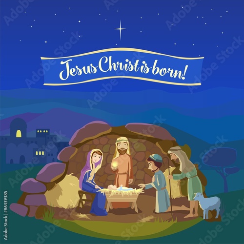 Christmas nativity scene.