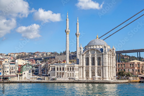 View on Ortakoy Mosque form Bosphorus