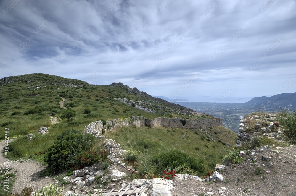 Acrocorinth in Greece