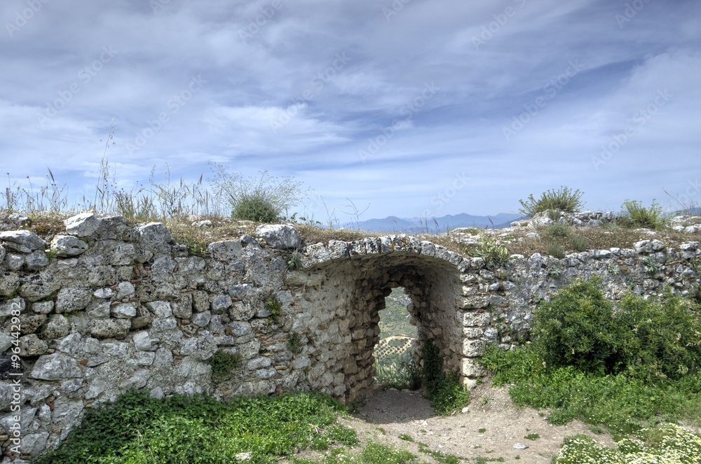 Acrocorinth in Greece