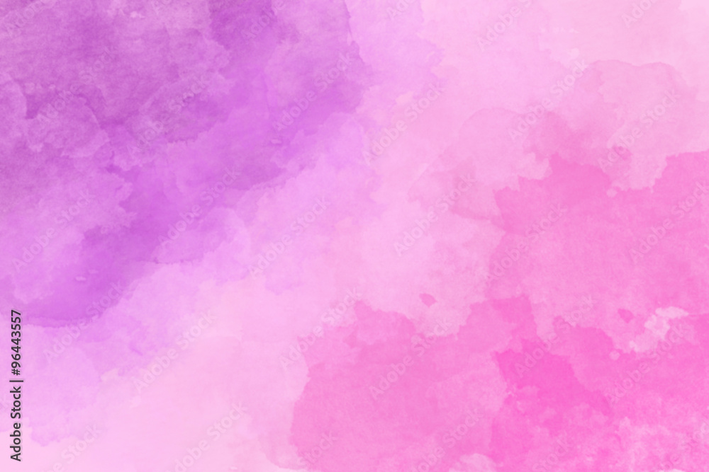 Beautiful pink and purple blurred background with dark watercolor spots