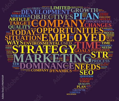 Marketing strategy illustration concept