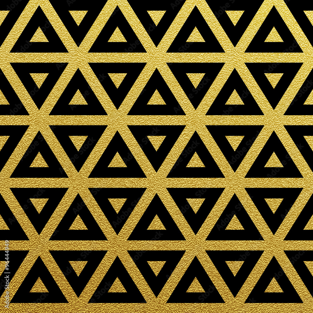 Vector geometric gold pattern