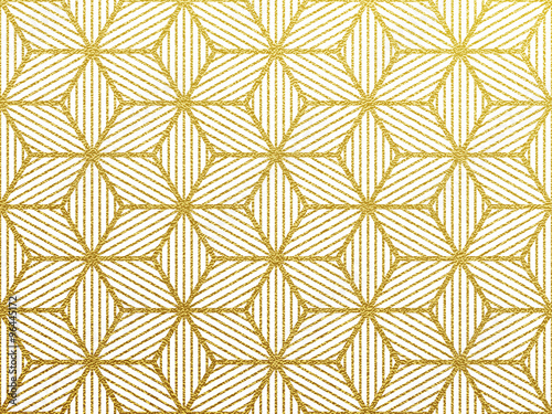 Fototapeta Naklejka Na Ścianę i Meble -  Vector geometric gold pattern