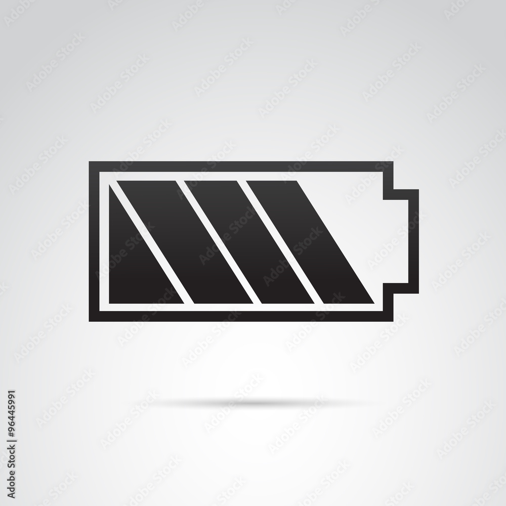 Battery vector icon. Battery vector icon.