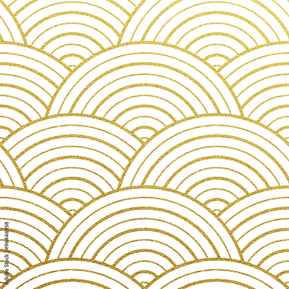 Vector geometric gold pattern