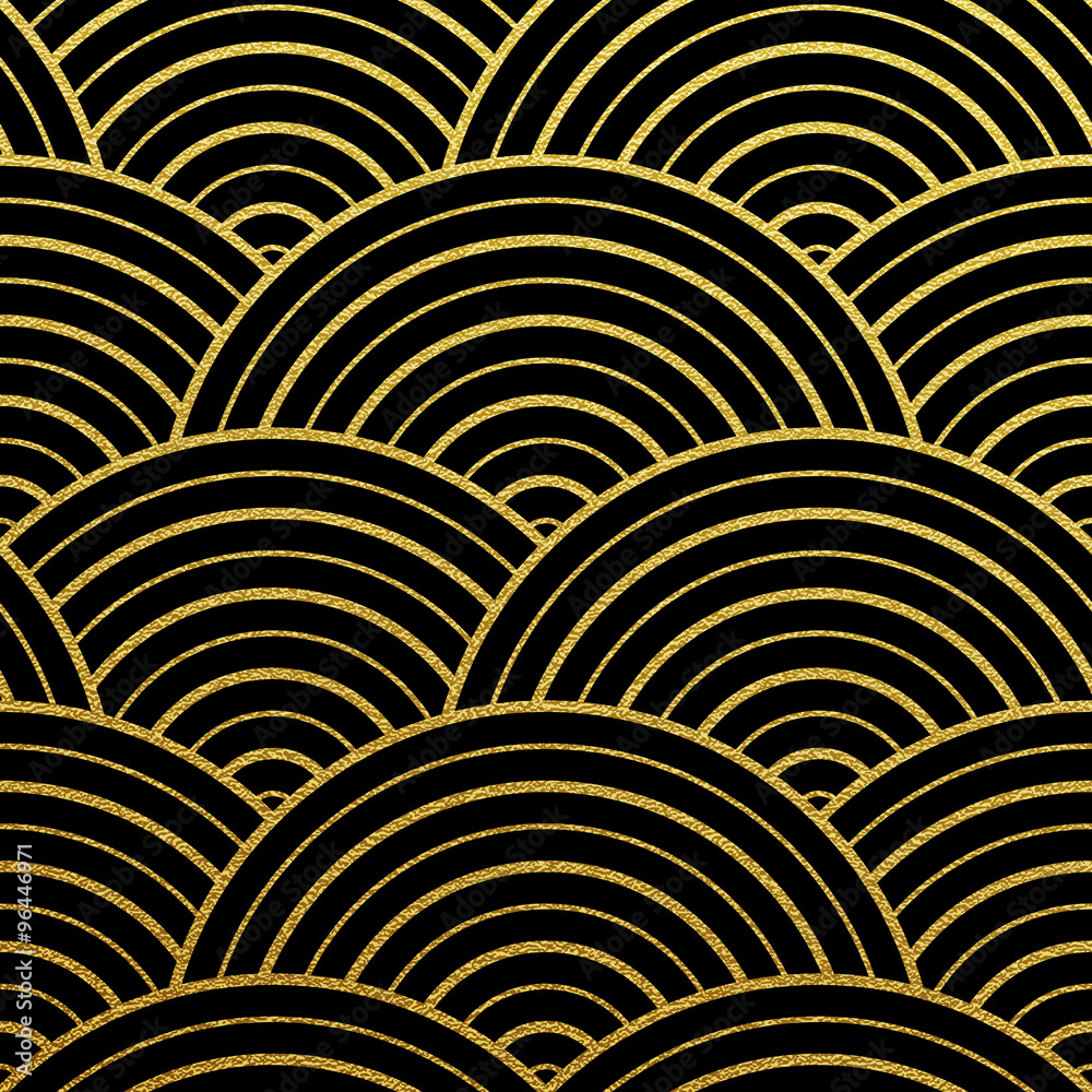 Vector geometric gold pattern