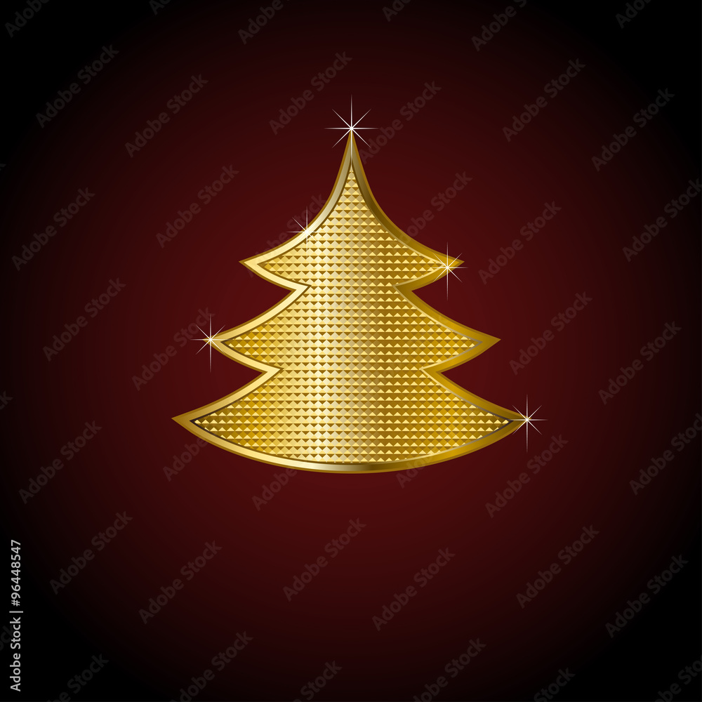 Golden Christmas Tree Golden Christmas Tree