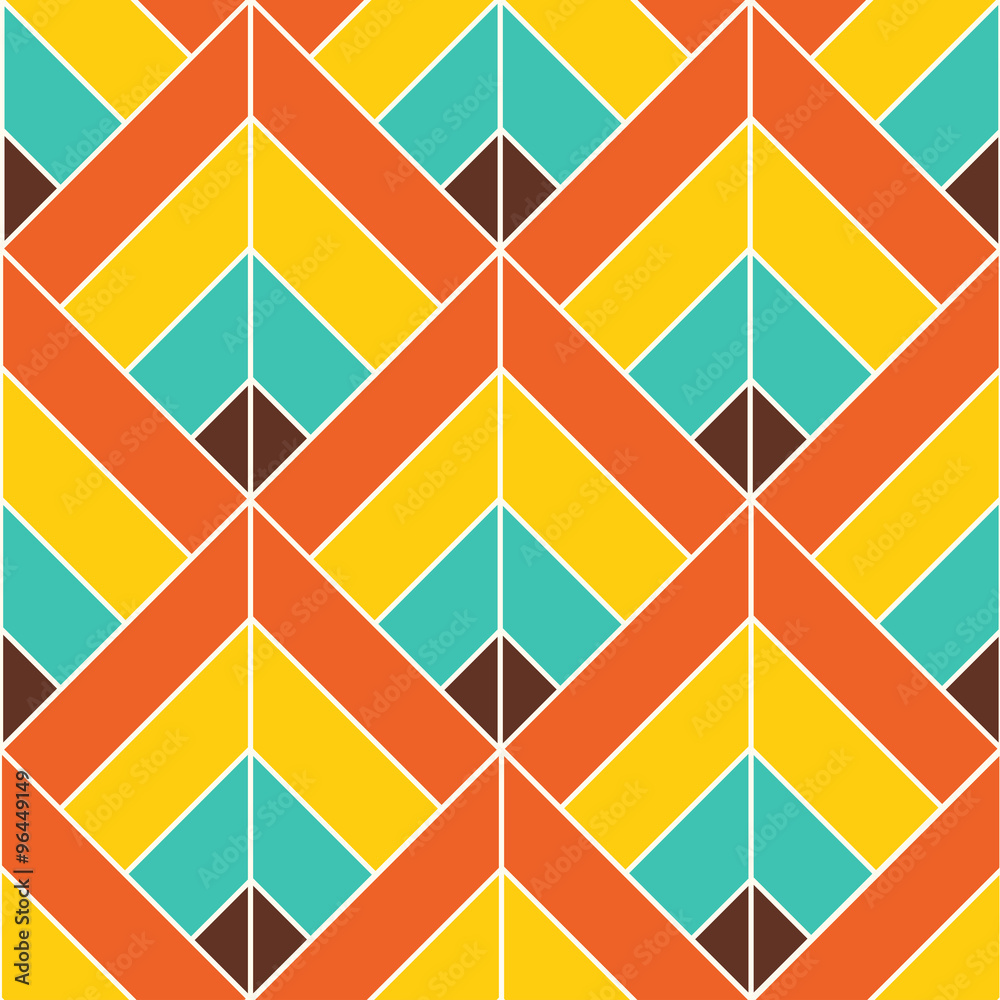 Bohemian Colorful Pattern Background Vector Illustration