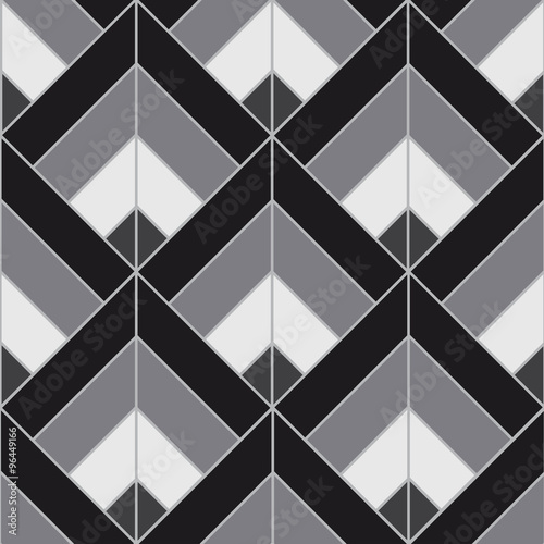 Bohemian Black White Pattern Background Vector Illustration