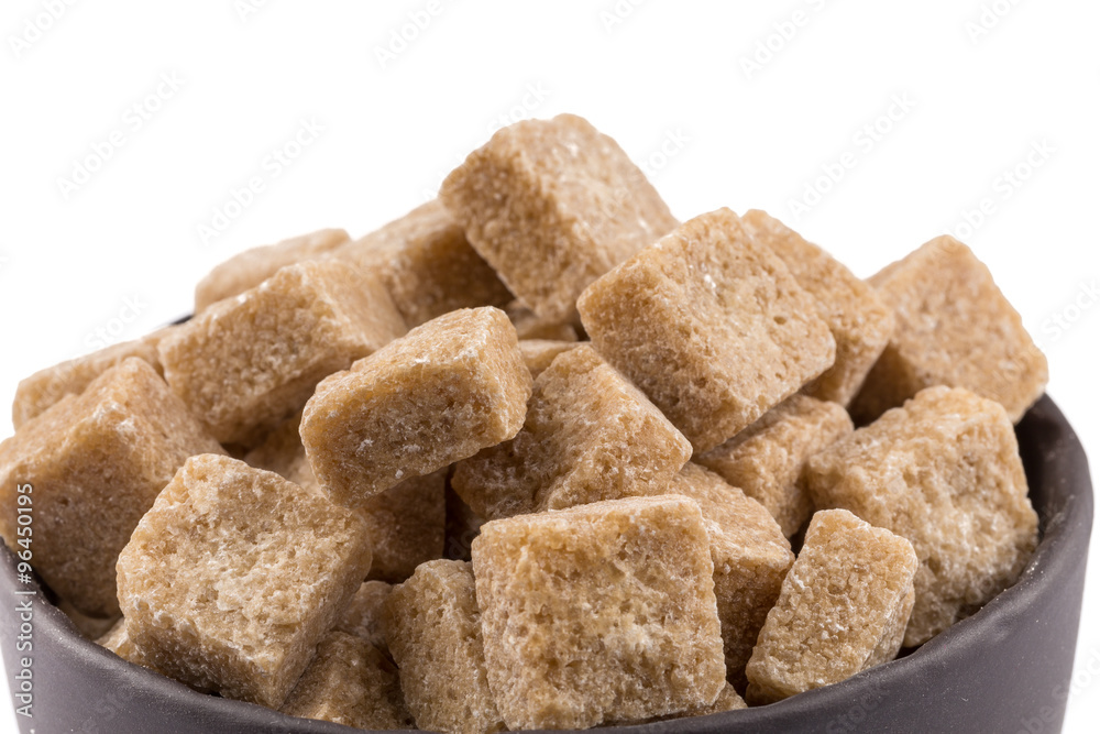 Cubes of brown sugar Cubes of brown sugar