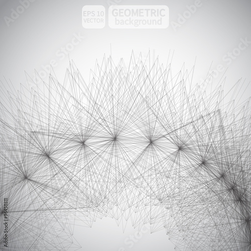 Abstract vector polygonal background. Graphic geometric modern, design style illustration. Mesh surface with poly shapes. Modern contemporary modeling. 