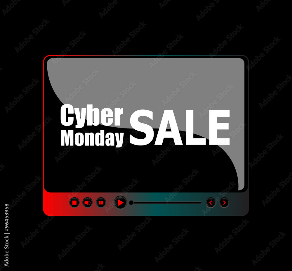 Sale banners design. Cyber monday sale inscription design template. Cyber monday sale concept. Vector illustration