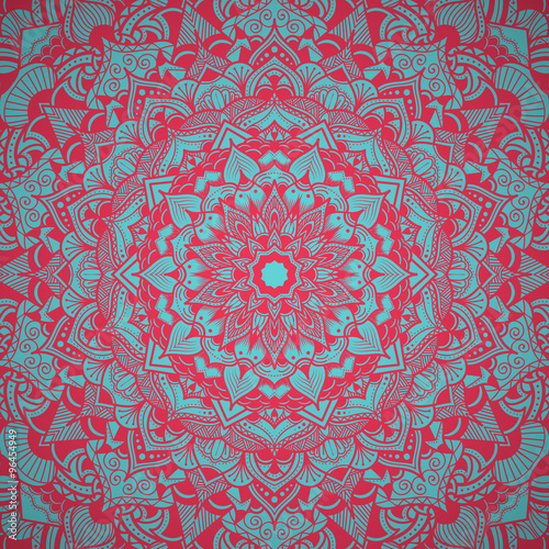 Vintage decorative elements. Hand drawn background. Islam, Arabic, Indian, ottoman motifs. Perfect for printing on fabric or paper