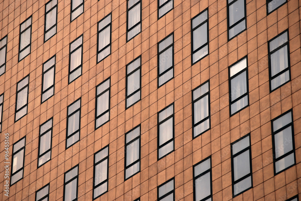 windows on office building