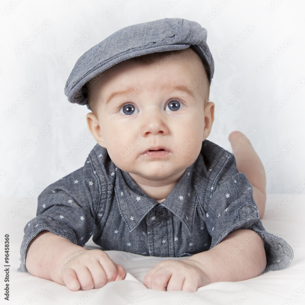 Portrait of four months old baby boy Portrait of four months old baby boy