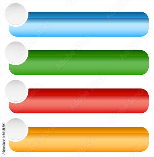 Empty button, banner background in more colors.