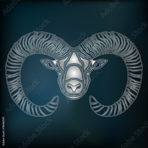 Silver Ram, zodiac Aries sign
