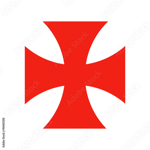Картината върху платно templar knights cross