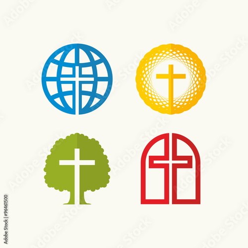 Set of Christian symbols