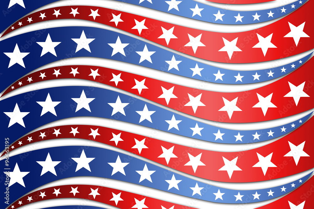 Patriotic wave background Patriotic wave background