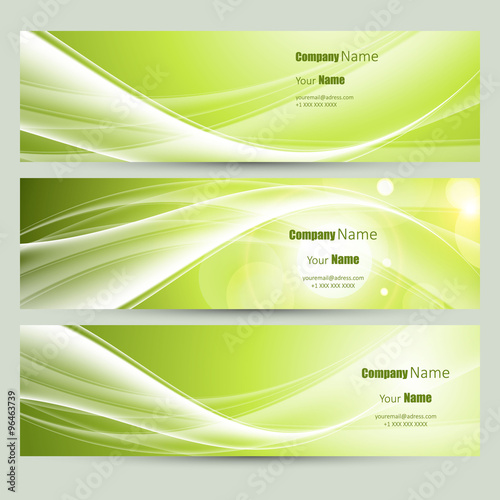 Abstract Eco banner background
