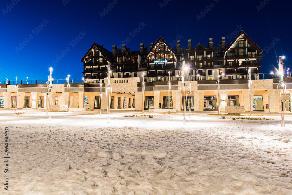Shahdag - FEBRUARY 27, 2015: Tourist Hotels  on February 27 in A