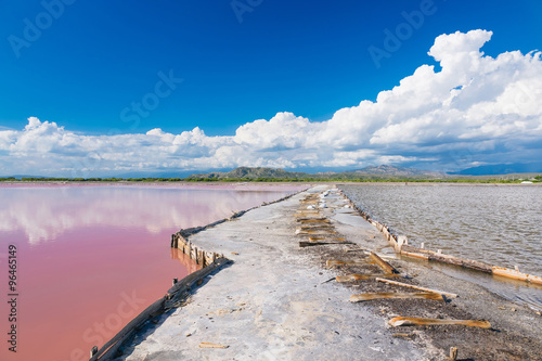 Gateway between the lakes in The salt production photo