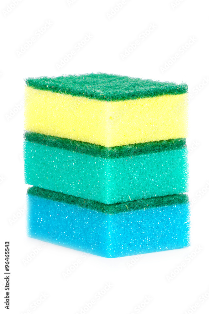 Image of colored sponges isolated Image of colored sponges isolated