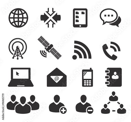 communication icon, vector
