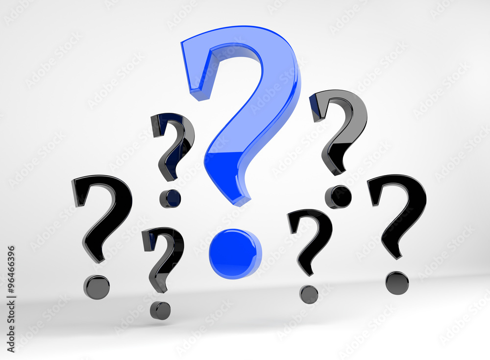 Big blue question mark Big blue question mark