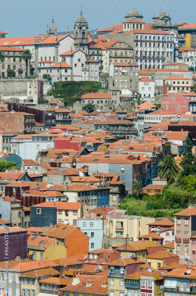 View of Porto city on summer day