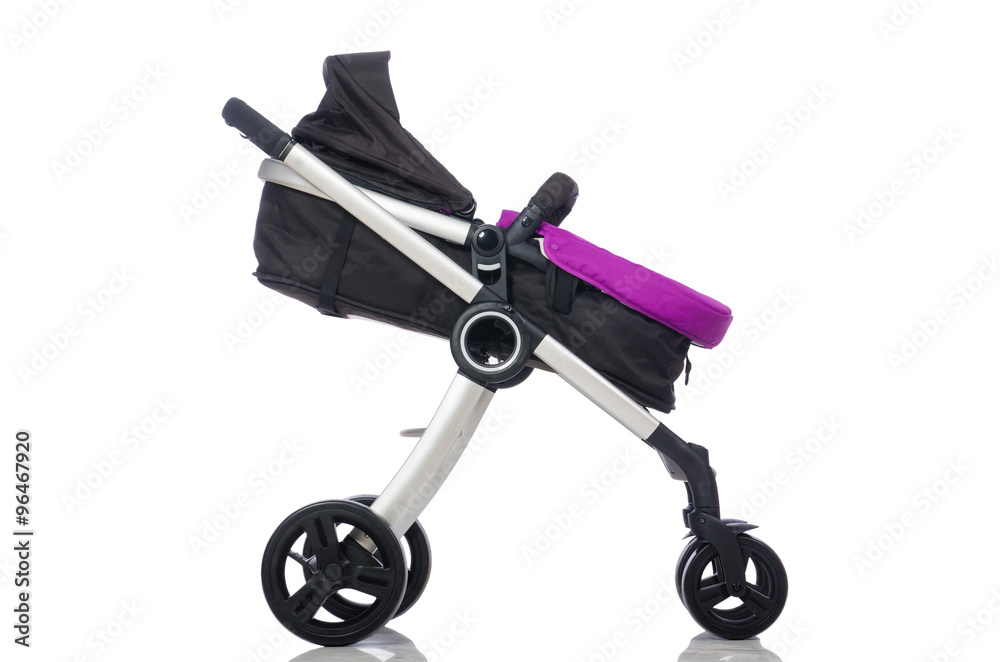 Child pram isolated on the white background