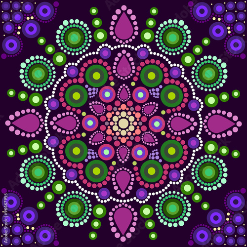 Dot painting meets mandalas 2