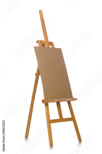 Easel isolated on the white background