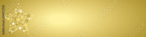 Stern aus Schneeflocken - gold