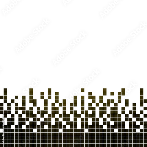 abstract vector square pixel mosaic background