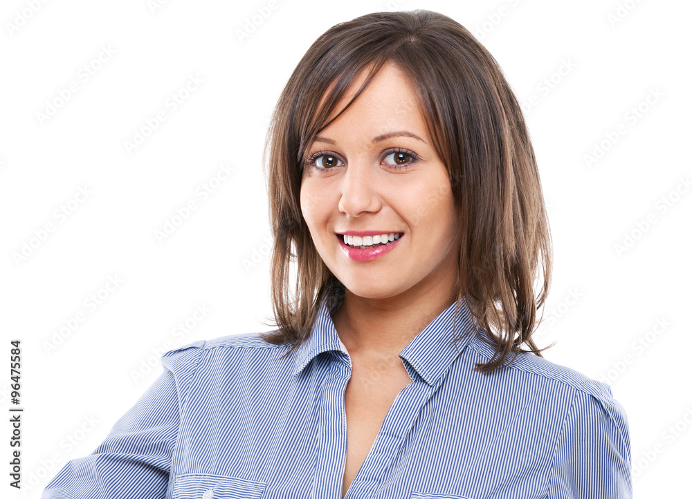 Businesswoman pointing