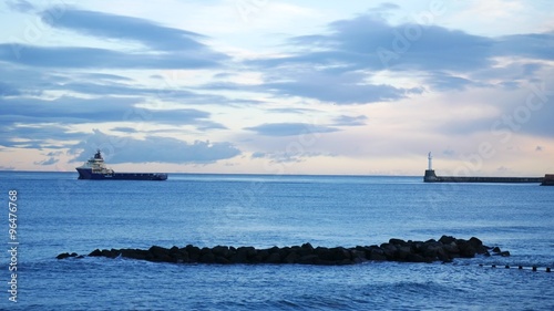 Wallpaper Mural Offshore supply in the Aberdeen Harbour in Scotland, to offload equipment
 Torontodigital.ca