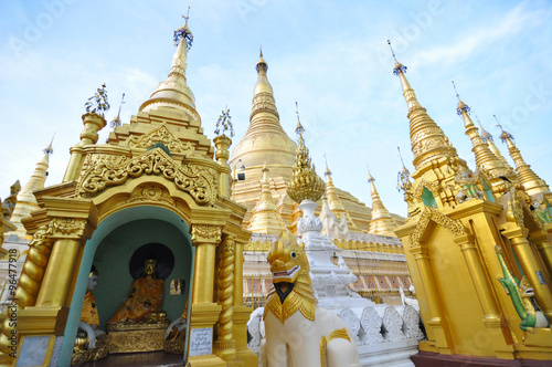 Shwedagon Pagoda Temple  Golden Pagoda in Yangon