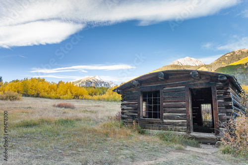 Ashcroft, CO Ghost Town in Autumn photo