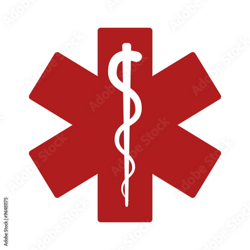 Medical alert emergency / ems flat icon for apps and websites