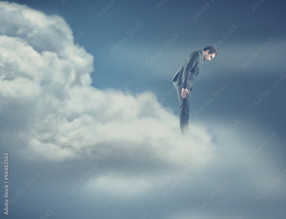 A man on cloud A man on cloud