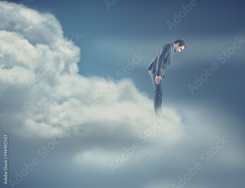 A man on cloud