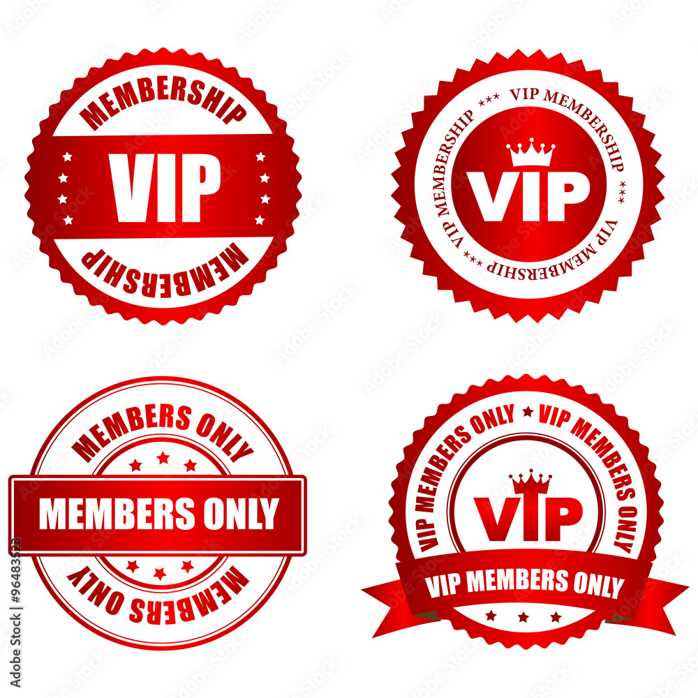 Obraz premium VIP rubber stamp