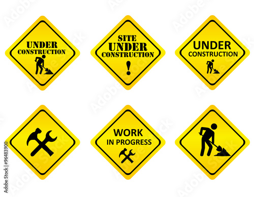 Web site under construction graphics