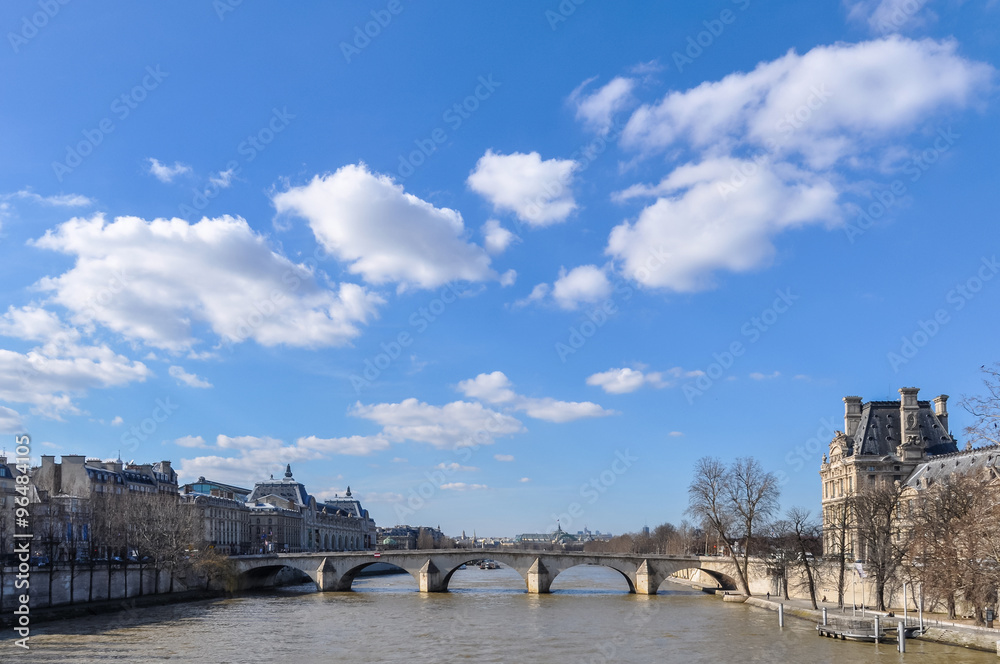 Obraz premium The river Seine in Paris, France