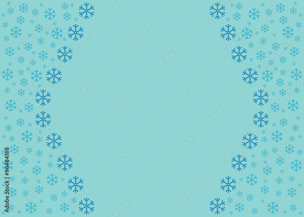 Fototapeta Christmas snowflake vector background.