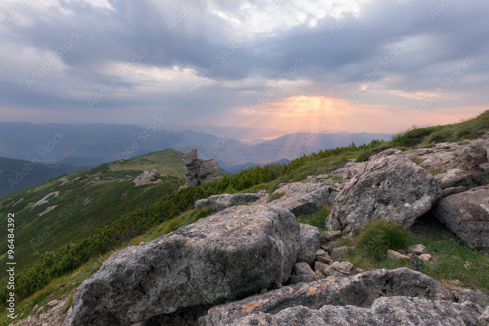 Mountain sunrise